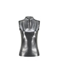 Metallic Sleeveless Base Layer Front