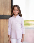 Moa Mae Equestrian Kids Mesh Base Layer Long Sleeve Lilac