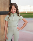 Kids Base Layer Short Sleeve - Pistachio