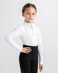 Moá Mae kids base layer long sleeve white