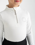 Moá Mae kids base layer long sleeve white