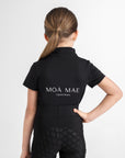 Moá Mae kids base layer short sleeve black