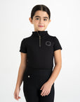 Moá Mae kids base layer short sleeve black