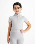Moá Mae kids base layer short sleeve light grey