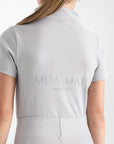 Moá Mae kids base layer short sleeve light grey