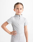 Moá Mae kids base layer short sleeve light grey
