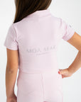 Moá Mae kids base layer short sleeve pale pink