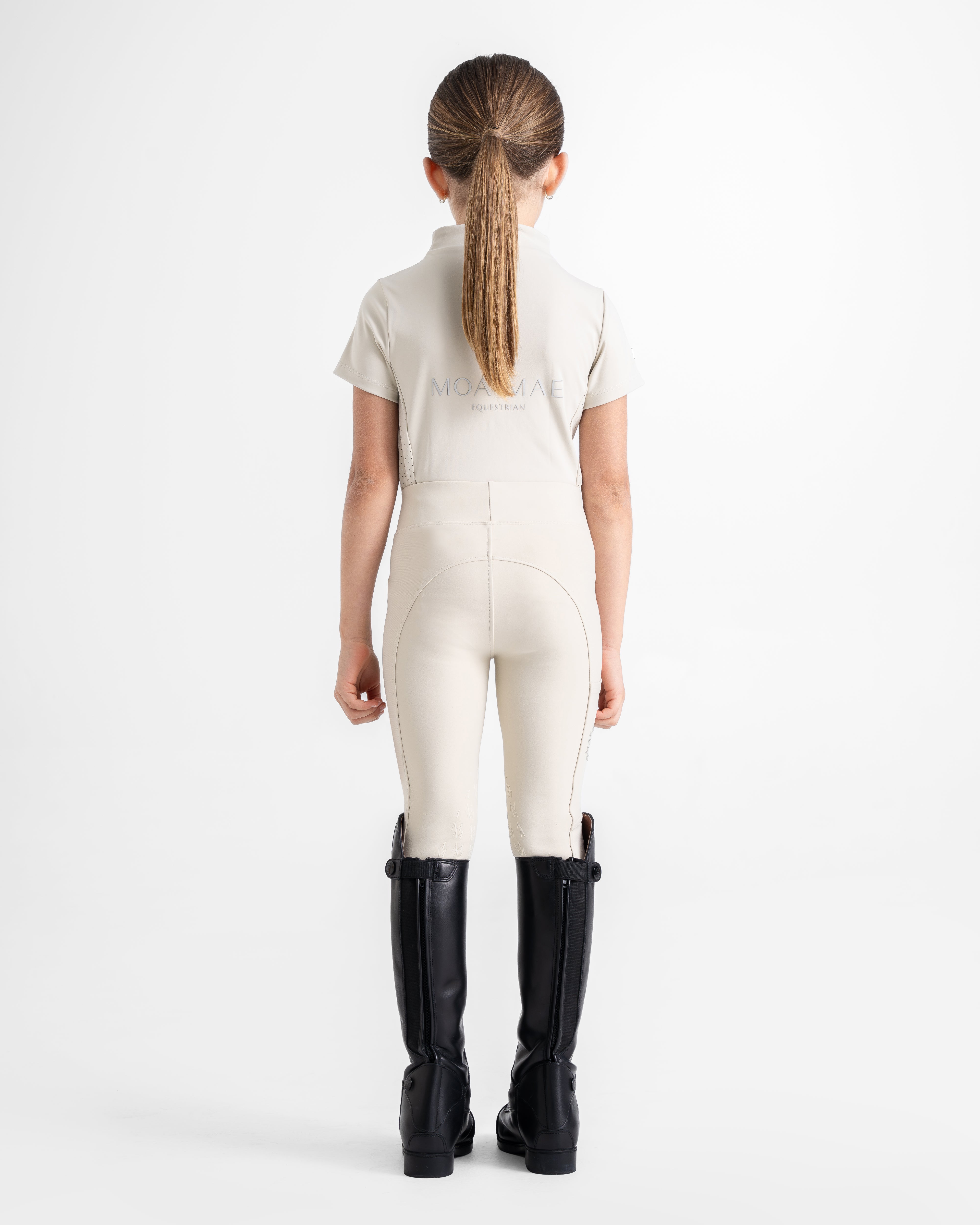 Kentucky Horsewear Sammy Kids Girls Full Grip Old Rose Riding Leggings main image 0