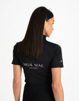 Moá Mae women's black short sleeve base layer