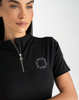 Moá Mae women short sleeve base layer black