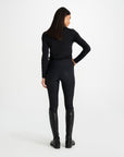 Moá Mae women base layer mesh with horse riding leggings in black