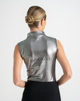 Moá Mae women equestrian base layer sleeveless metallic