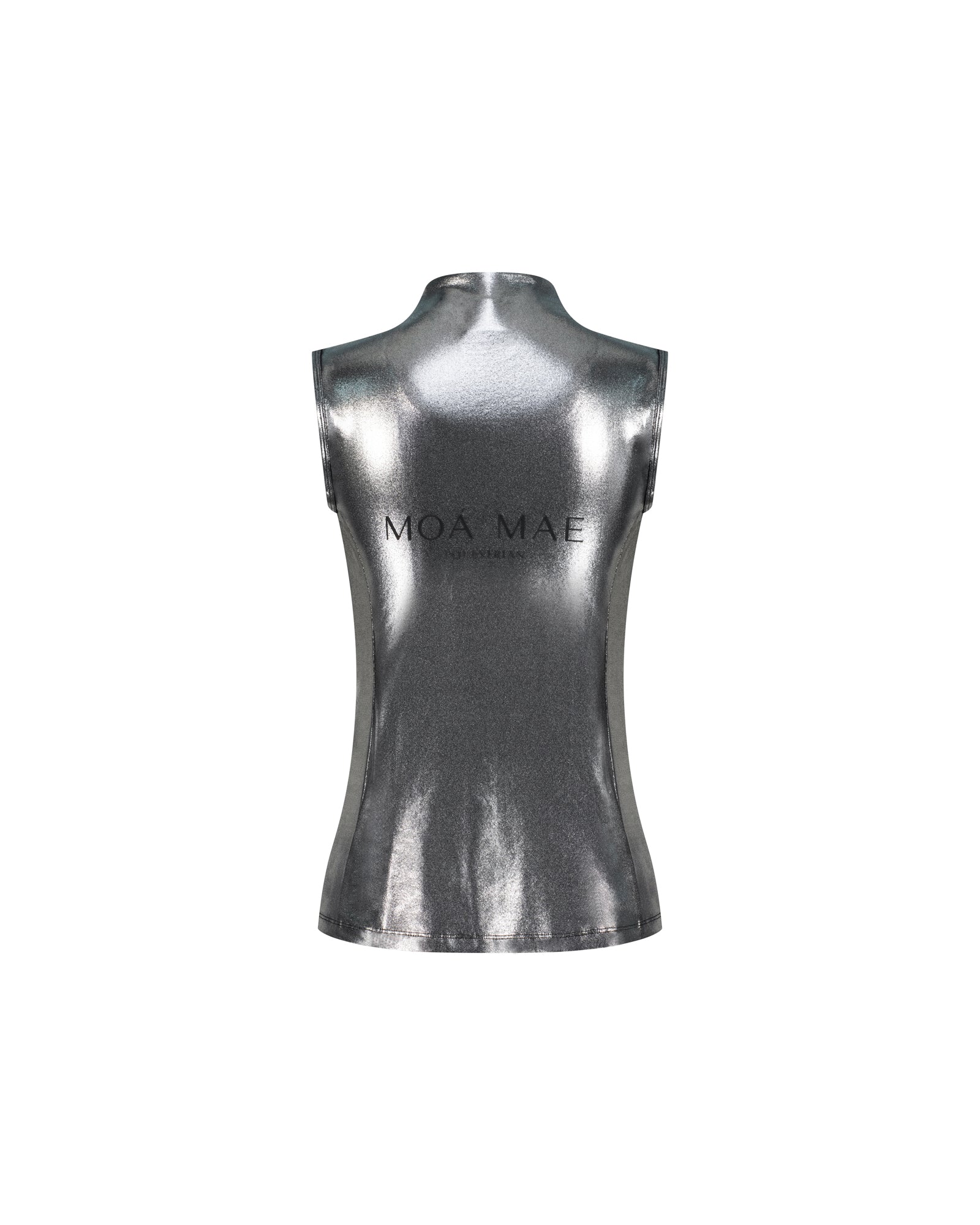 Metallic Sleeveless Base Layer Back