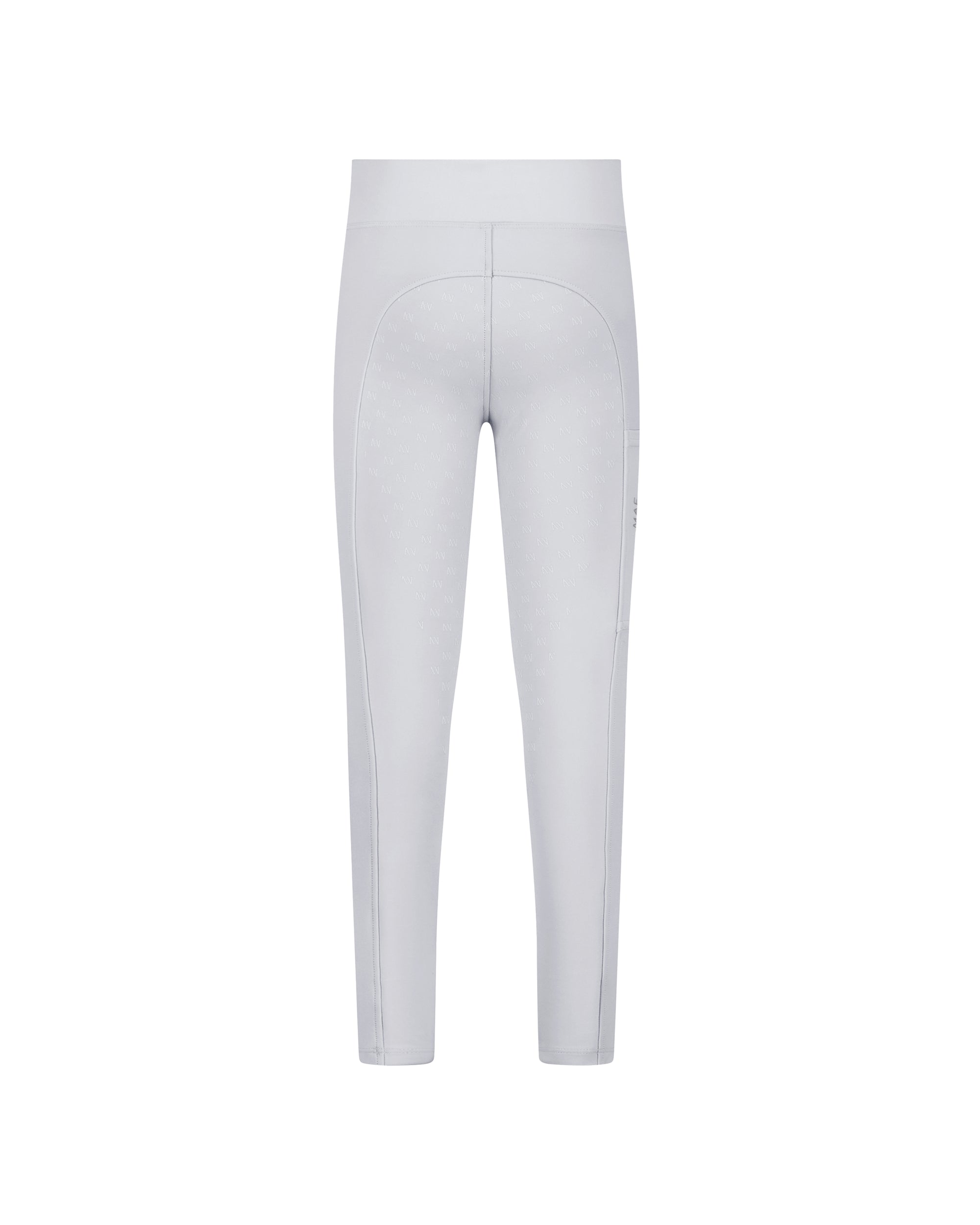 Moa Mae Kids Riding Leggings Light Grey Back