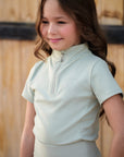Preorder Kids Base Layer Short Sleeve - Pistachio