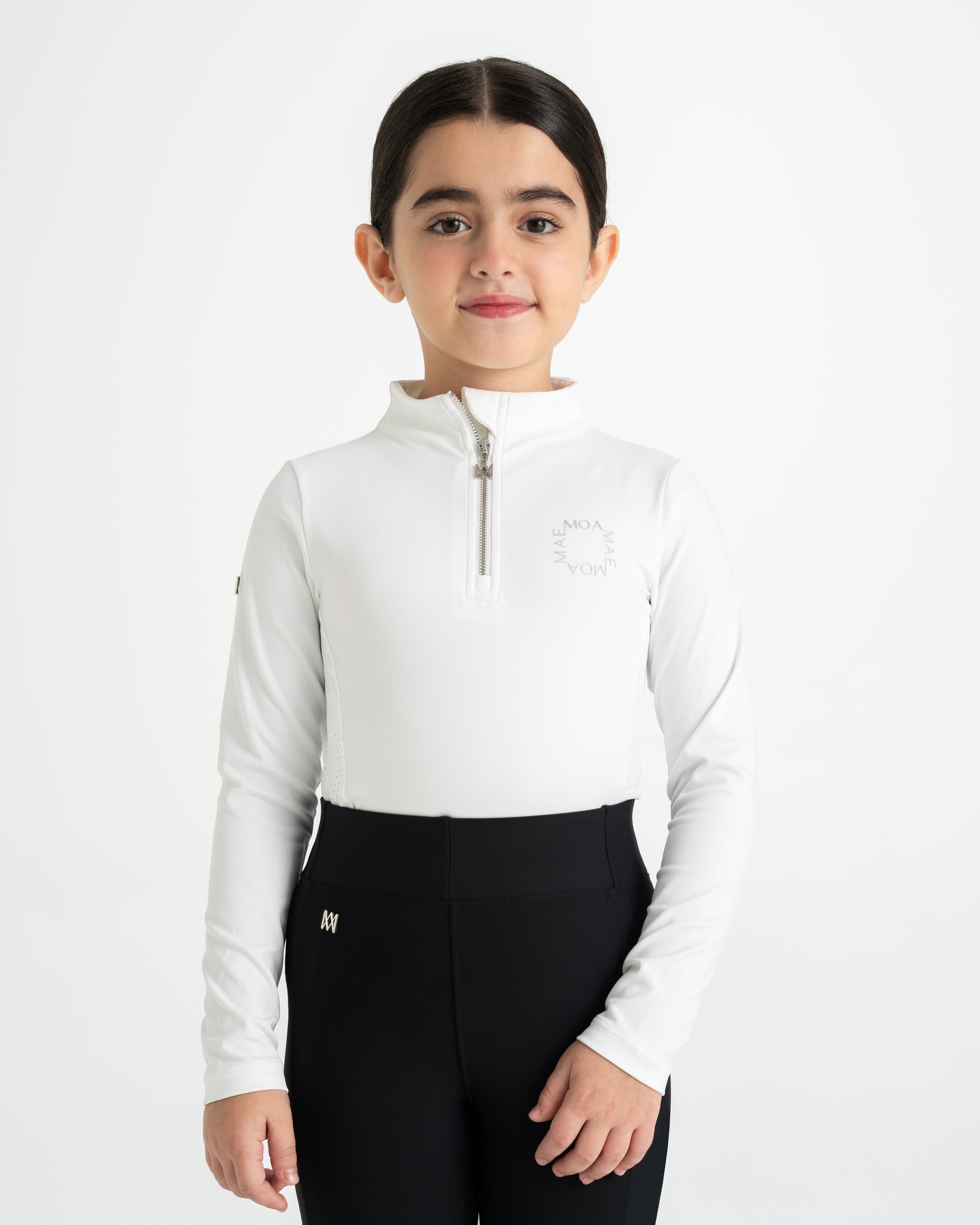 Moá Mae kids base layer long sleeve white
