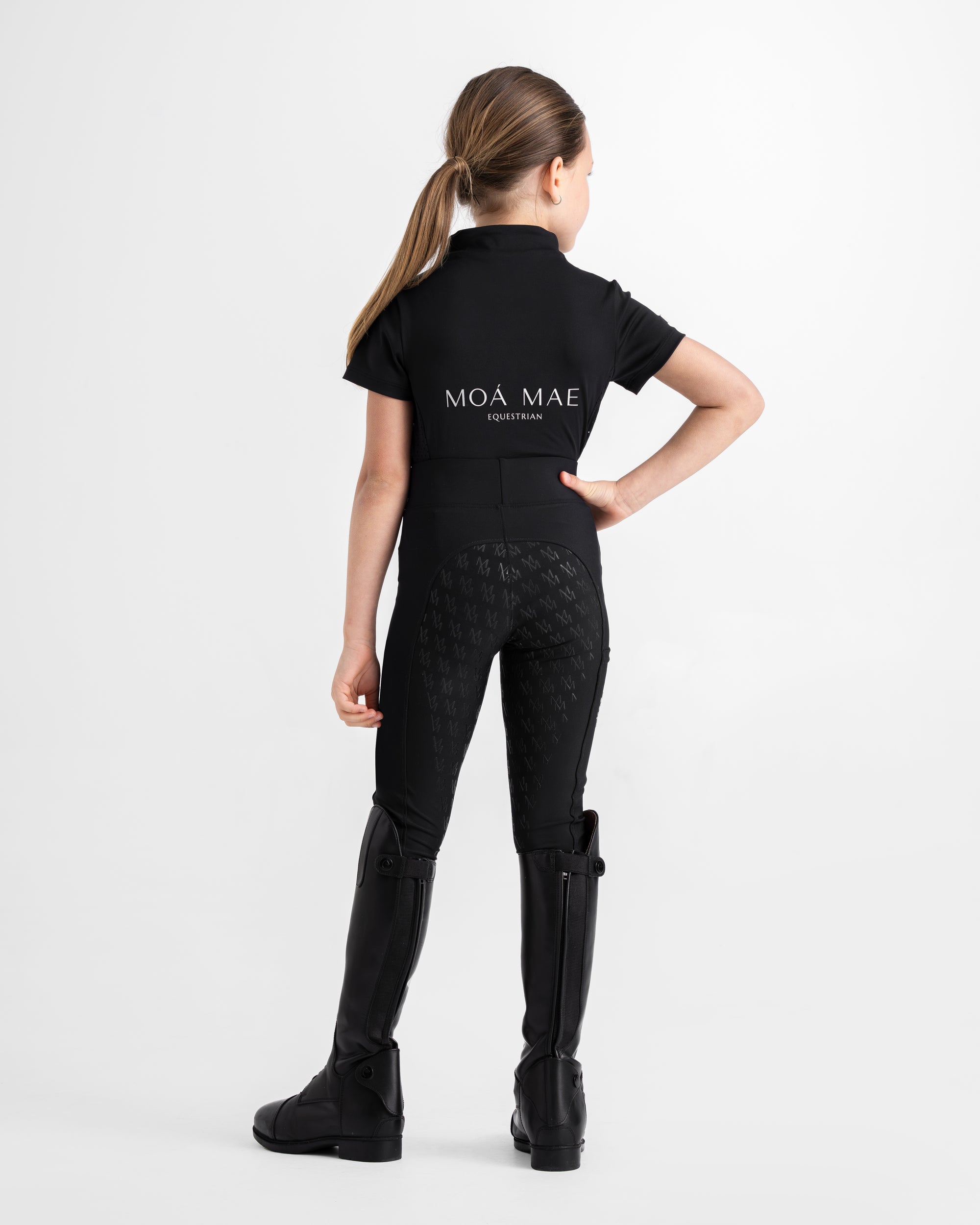 Moá Mae kids horse riding full set black