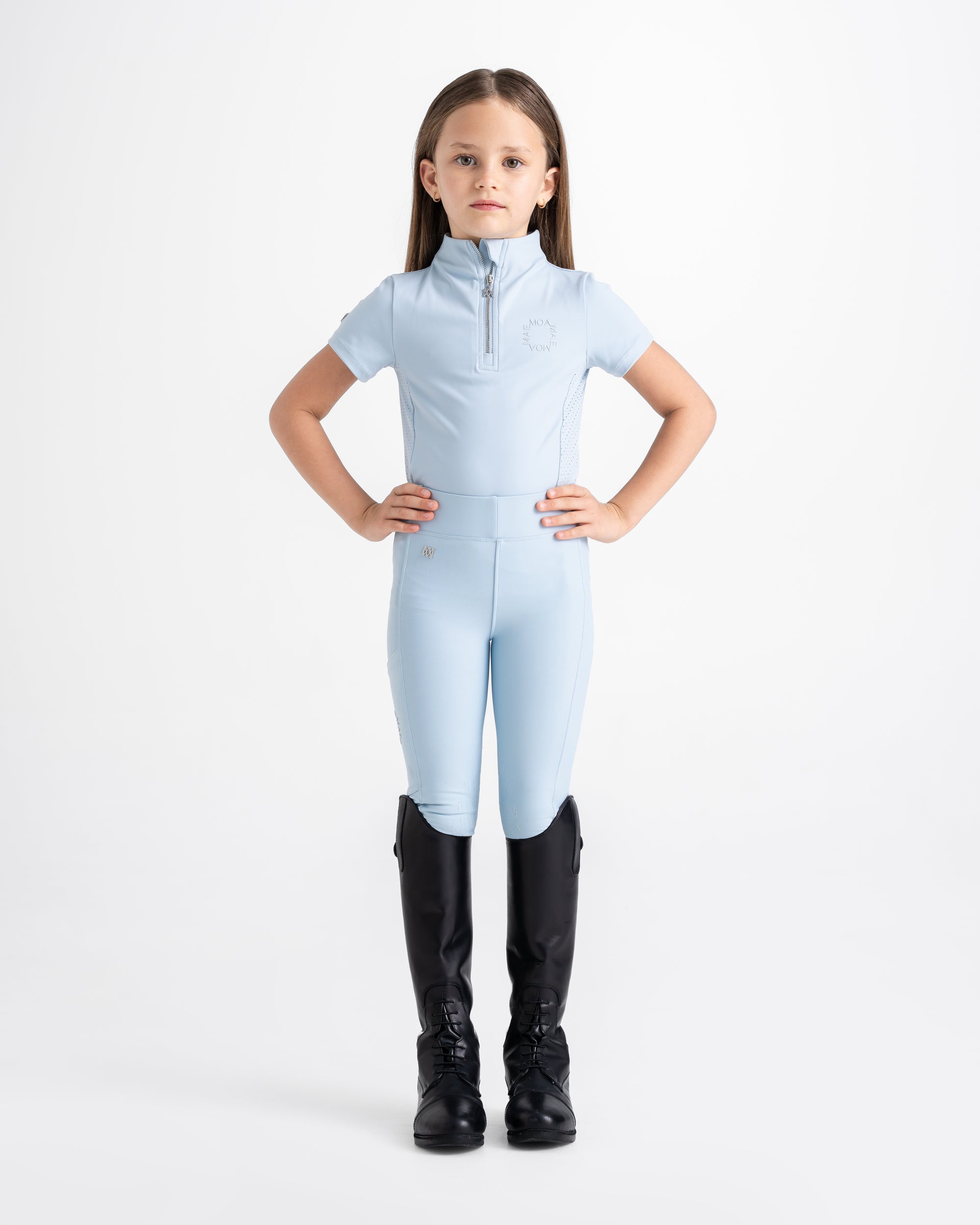Moá Mae kids horse riding full set icy blue