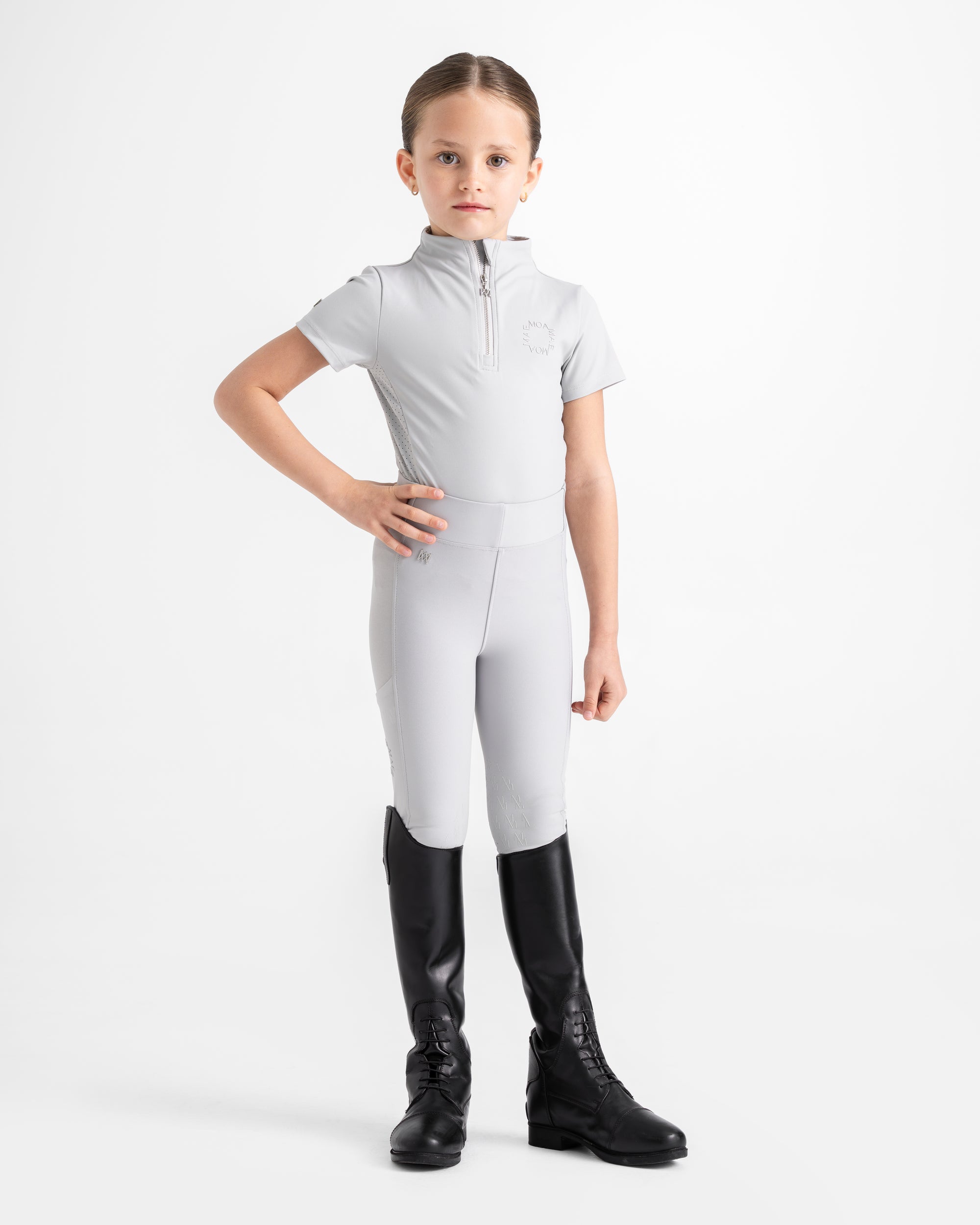 Moá Mae kids horse riding full set pale pink