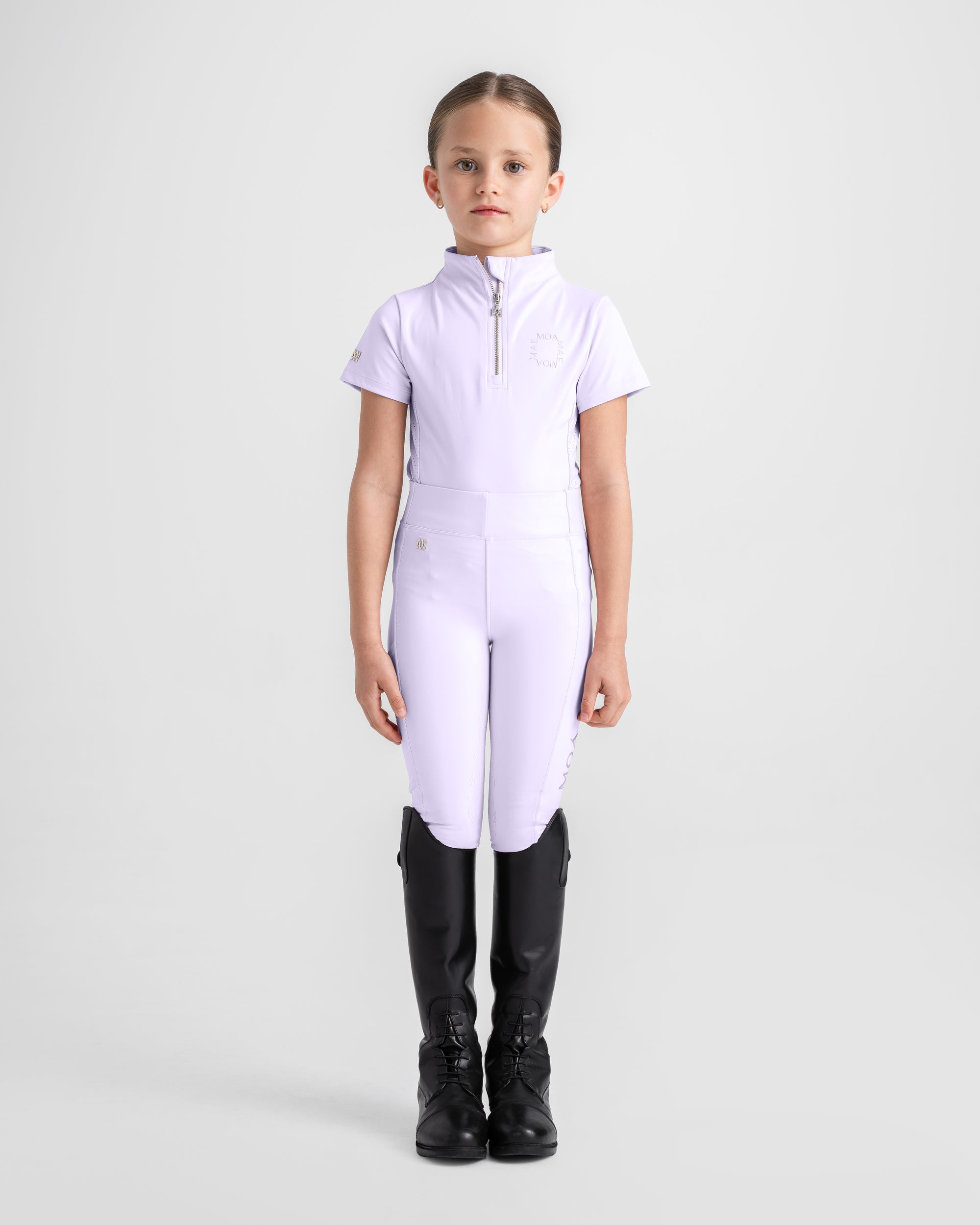 Moá Mae horse riding base layer and leggings in lilac
