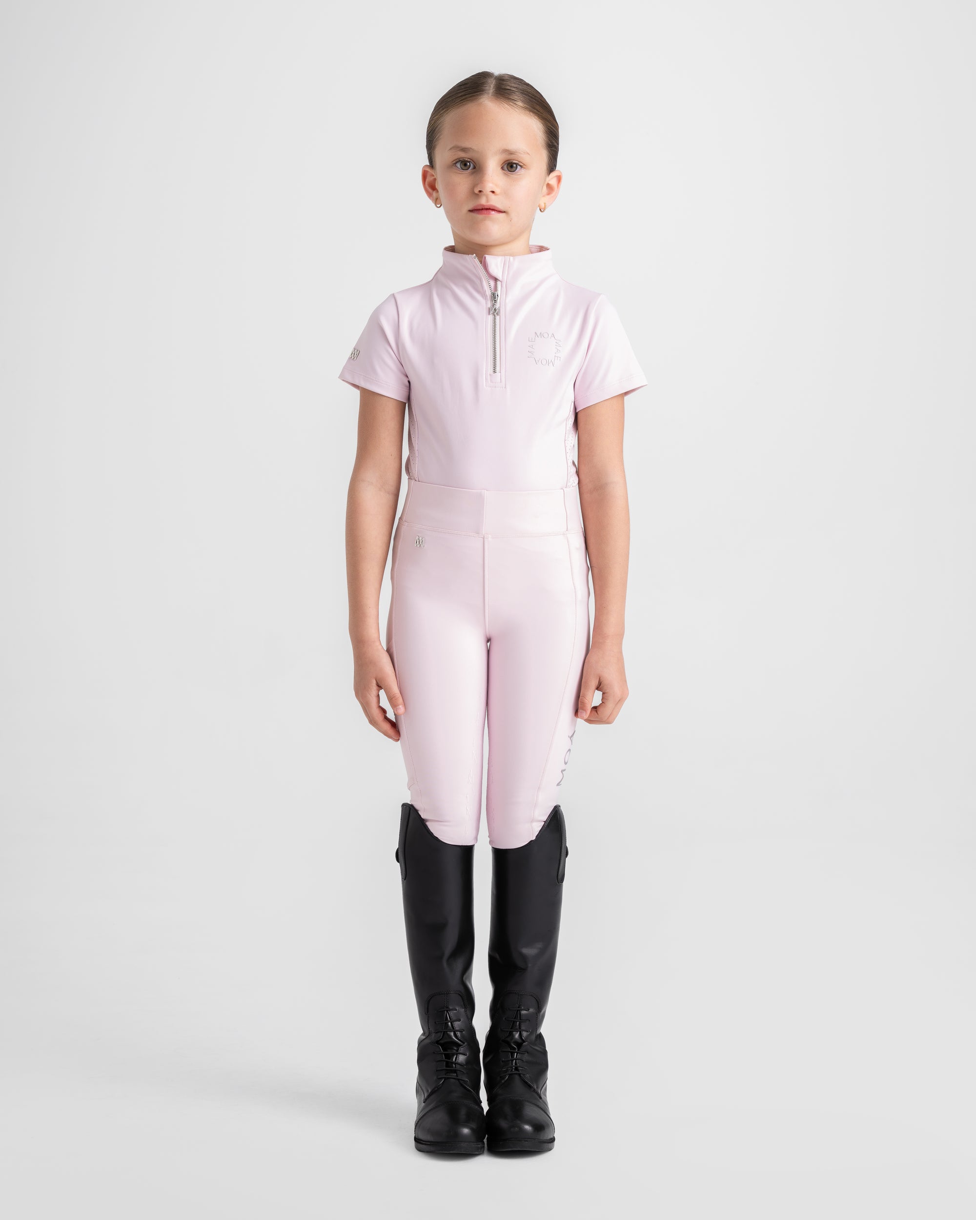 Moá Mae kids horse riding full set pale pink