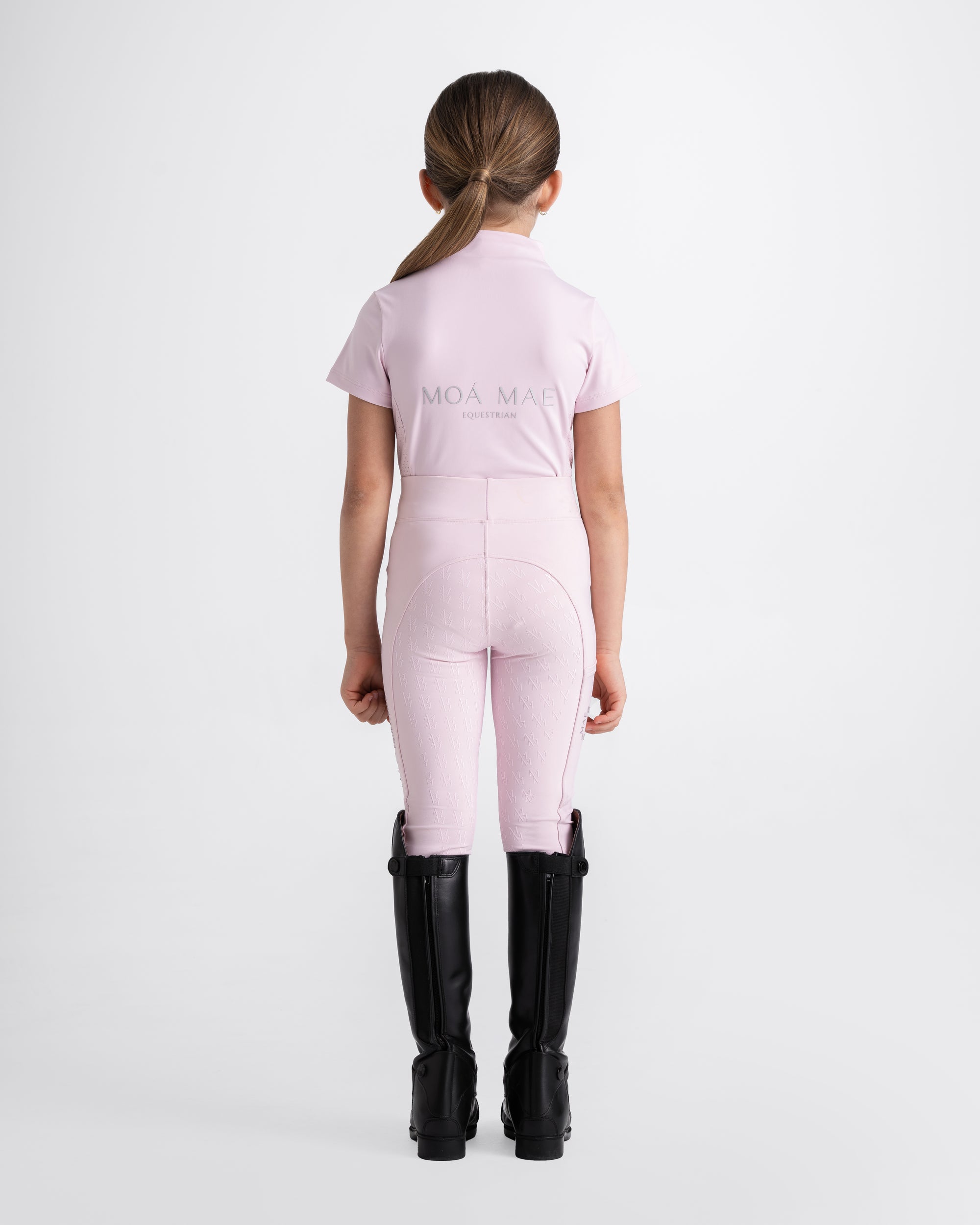 Moá Mae kids horse riding full set pale pink