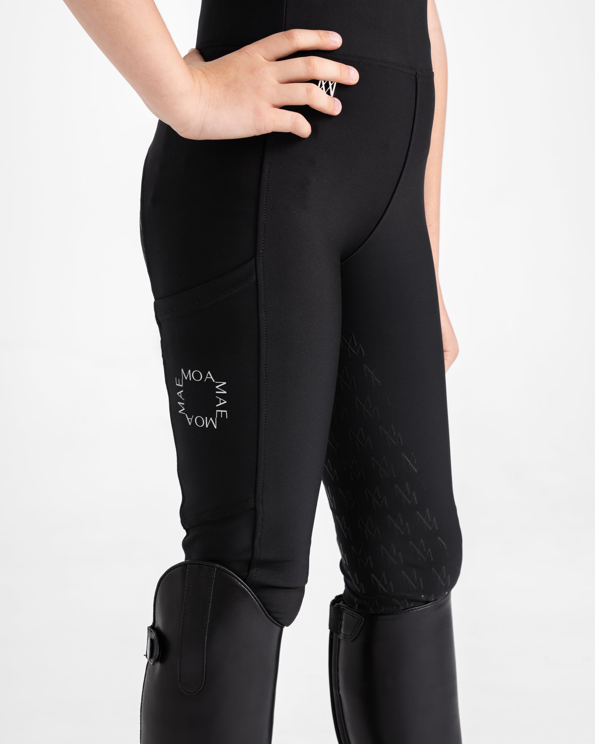 Moá Mae kids horse riding leggings black