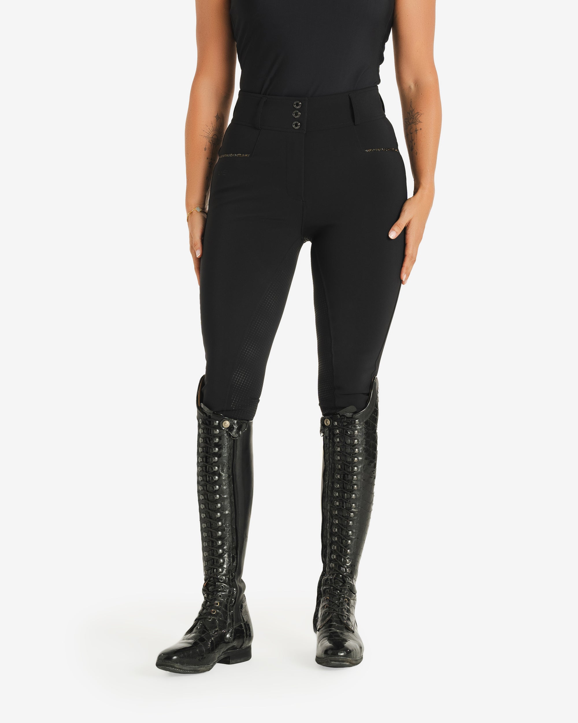 Moá Mae x Lankester franzi breeches in black