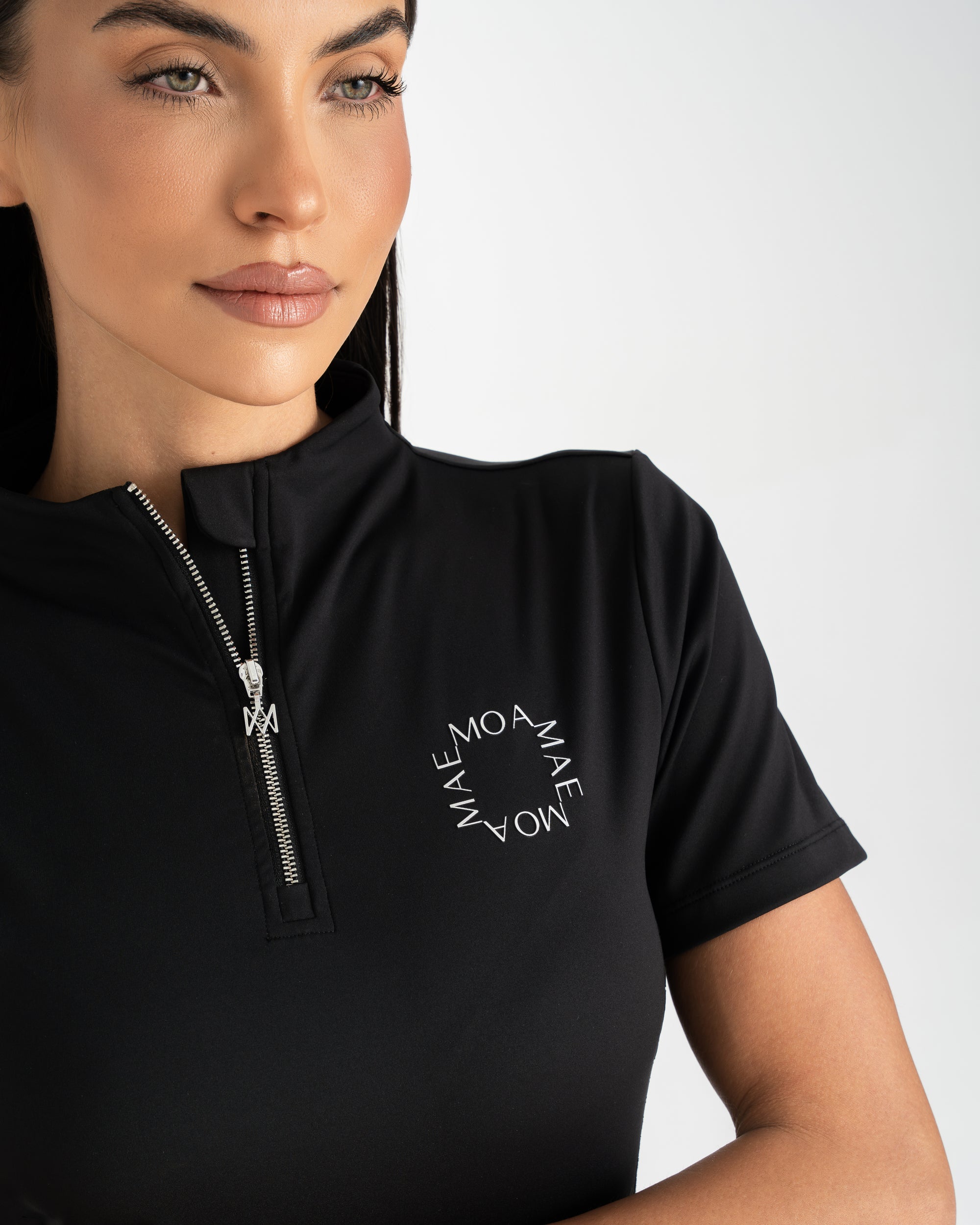 Moá Mae women short sleeve base layer black