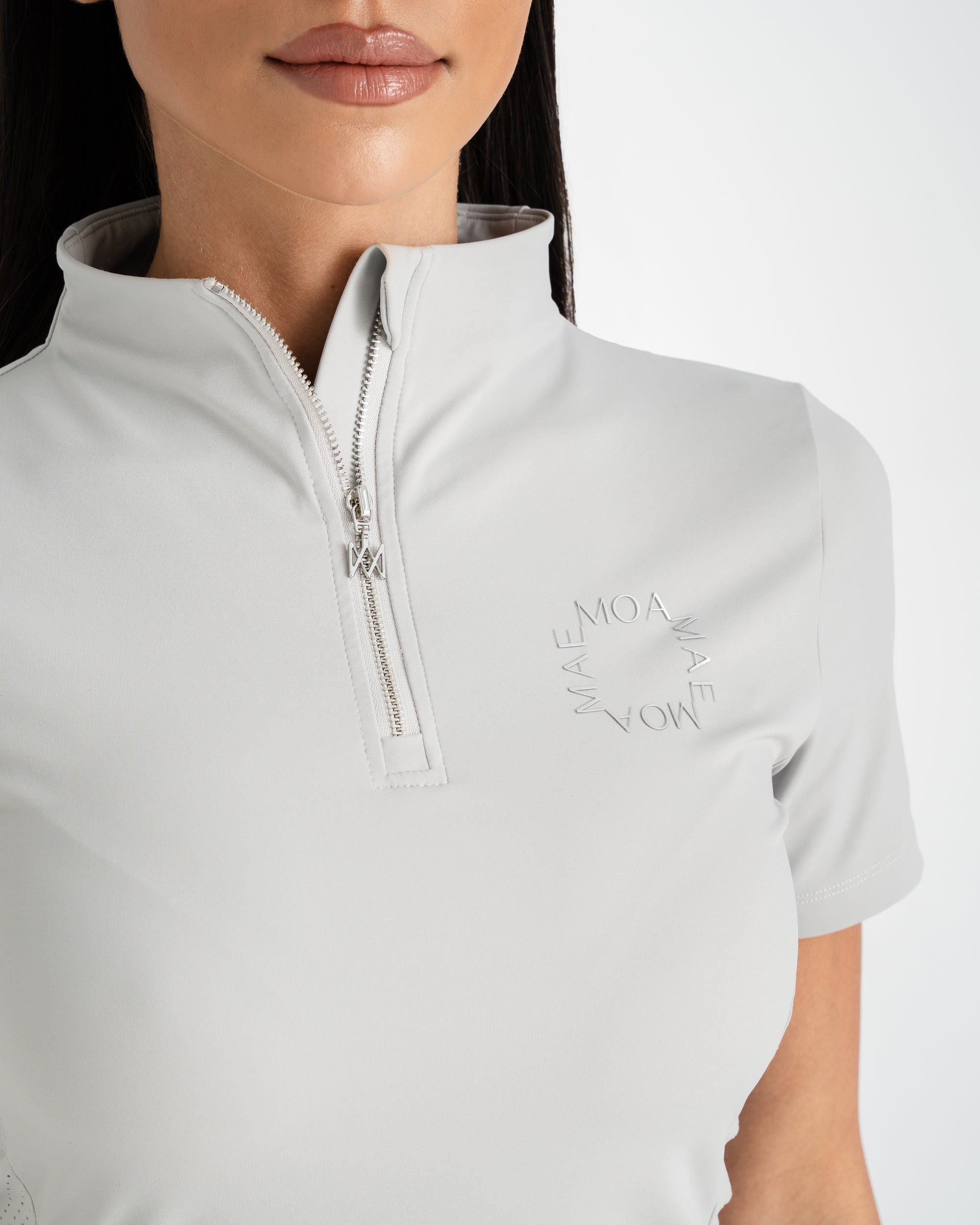 Moá Mae women base layer short sleeve light grey