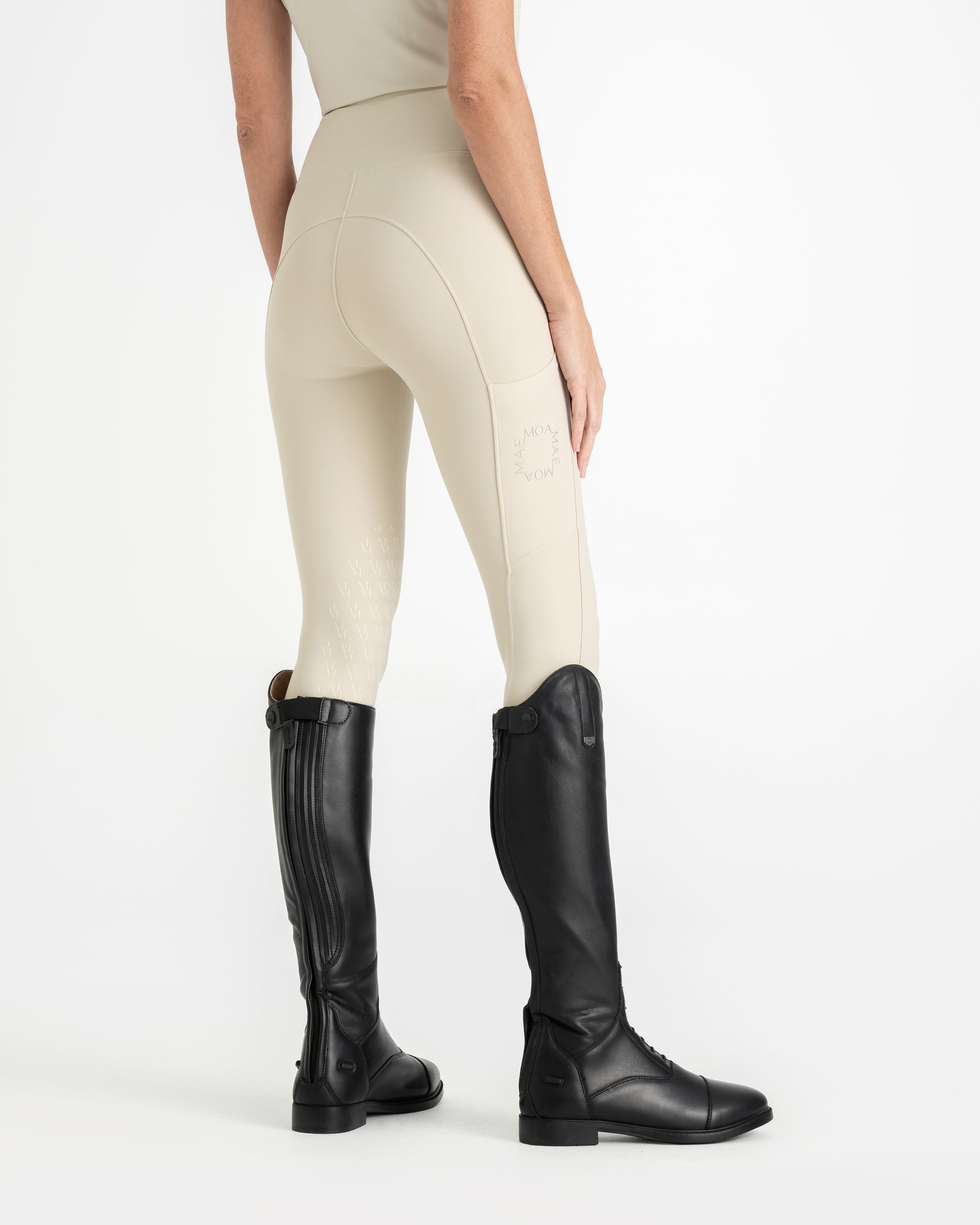 Moá Mae women horse riding leggings stone