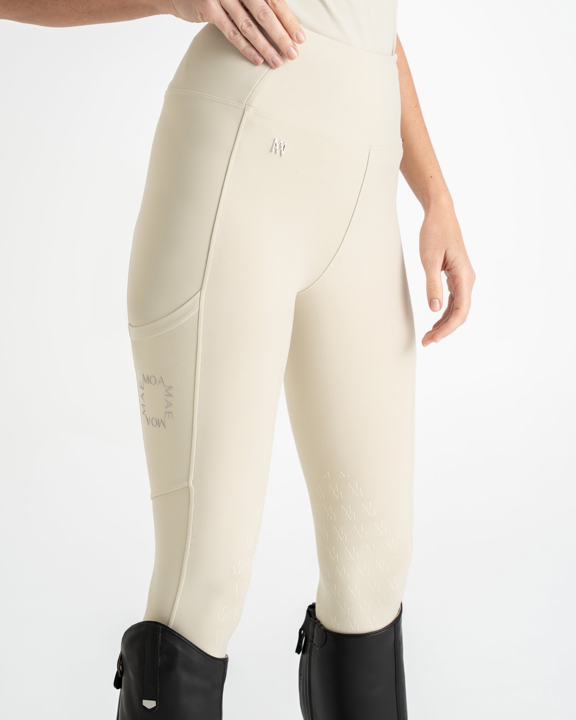 Moá Mae women horse riding leggings stone